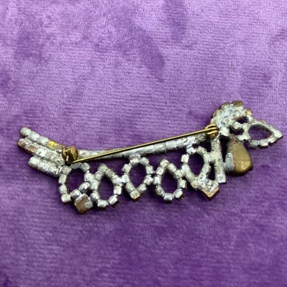 Vintage Czech Dachshund brooch Colorful - Picture 3 of 6